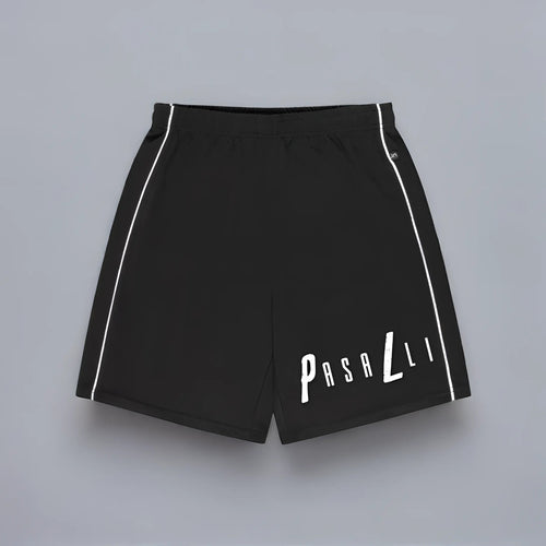 Pasalli Originals Fußball Shorts - Black/Blue/Red MarketPrint