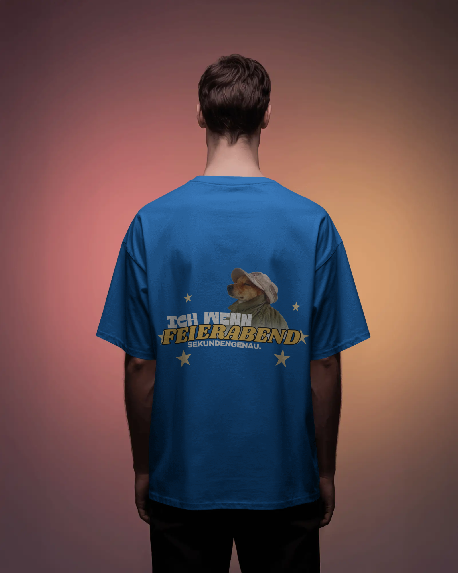 Unisex T-Shirt - für Leute die bei Schichtbeginn and Schichtende denken