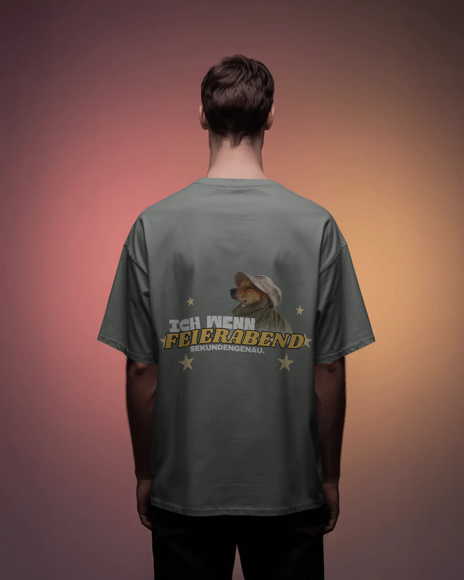 Unisex T-Shirt - für Leute die bei Schichtbeginn and Schichtende denken