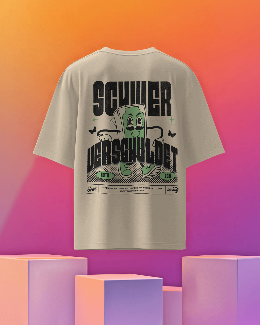 Unisex T-Shirt - für schwer verschuldete