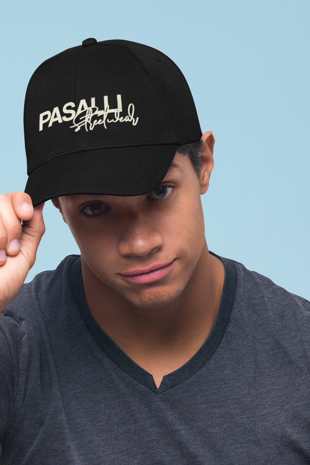 Pasalli Originals Baseball Cap mit Stick - Black