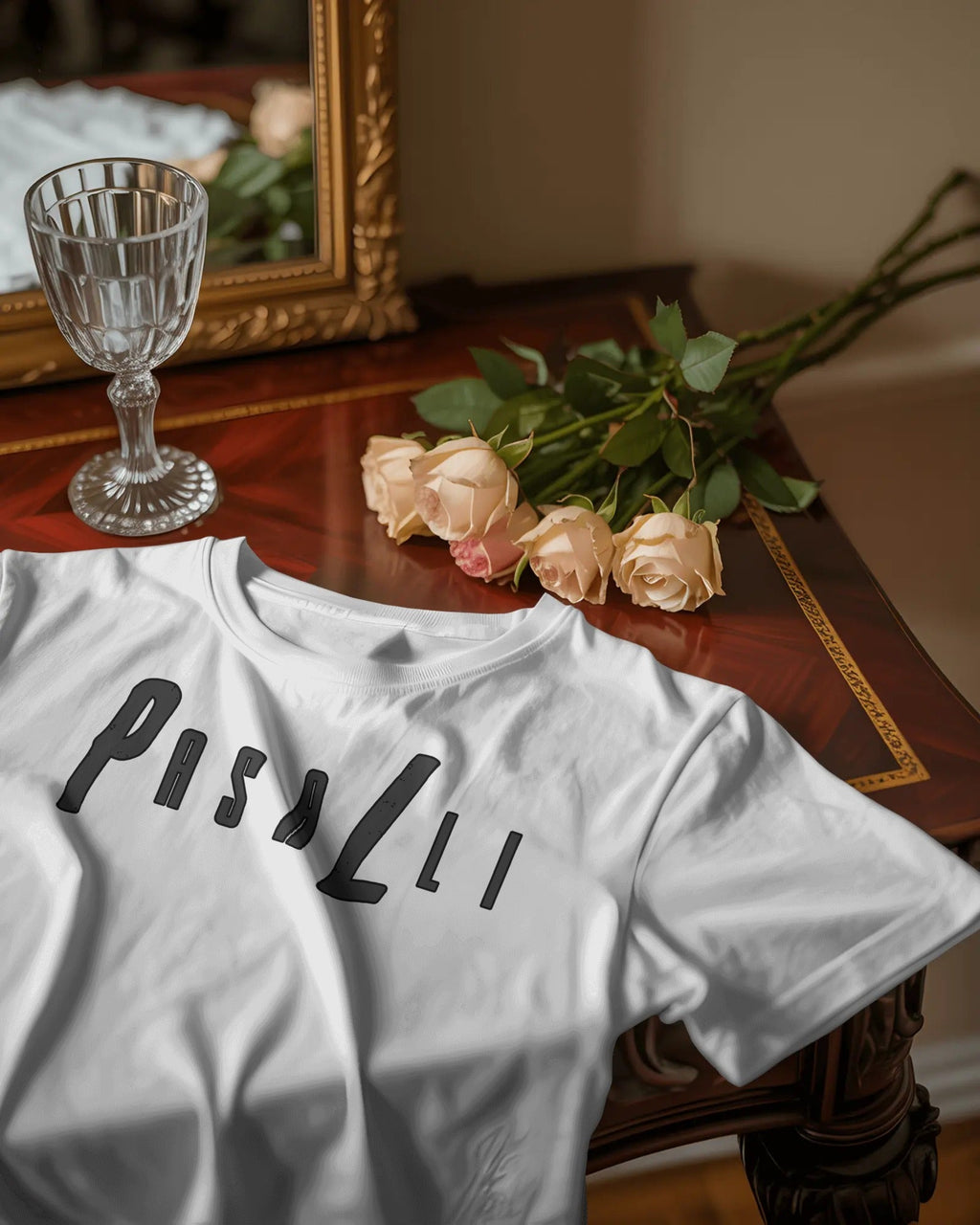 Pasalli Originals Heavy Oversized Organic T-Shirt - White - Back and Front Print