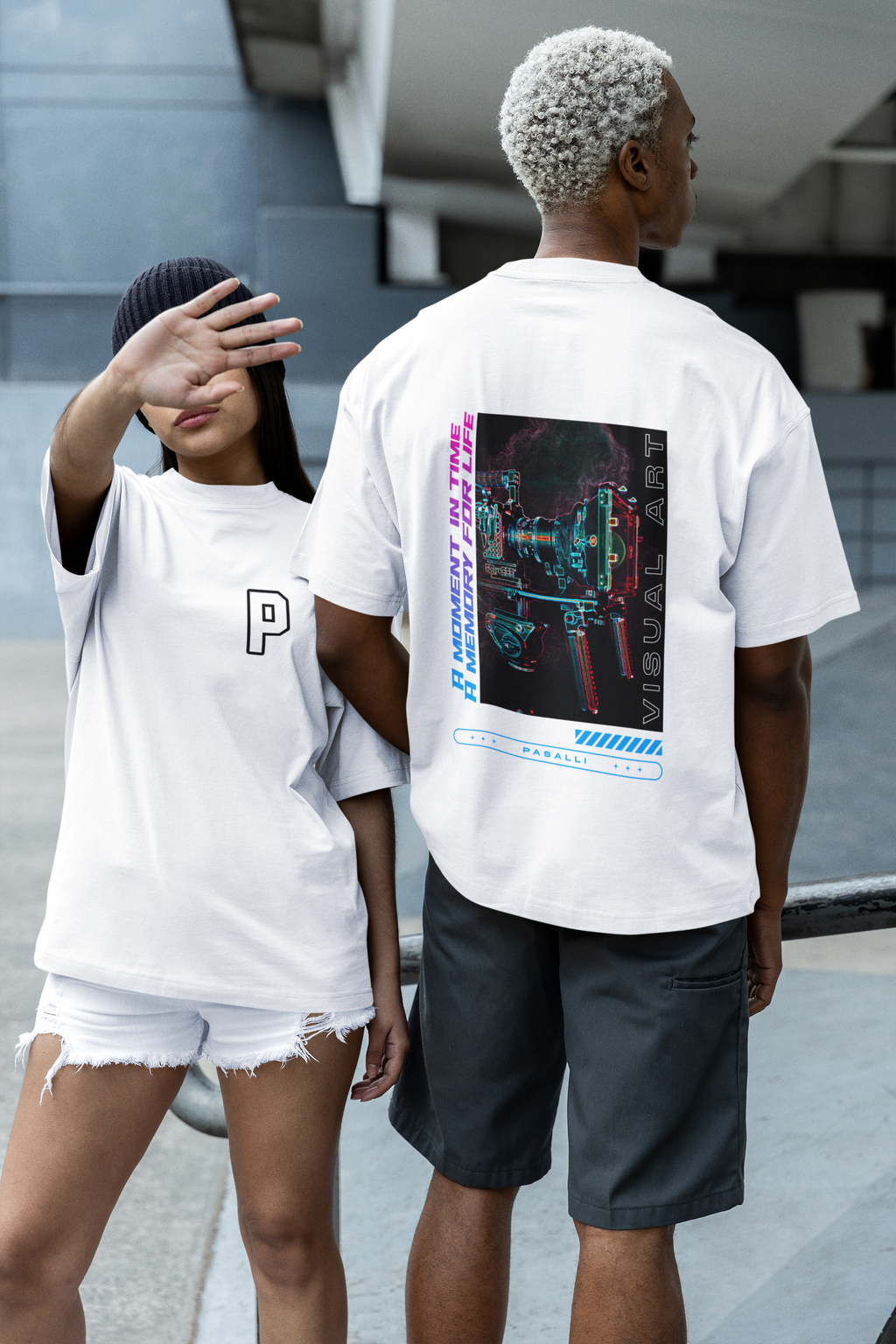 Pasalli Originals Heavy Oversized T-Shirt - Front and Back Print