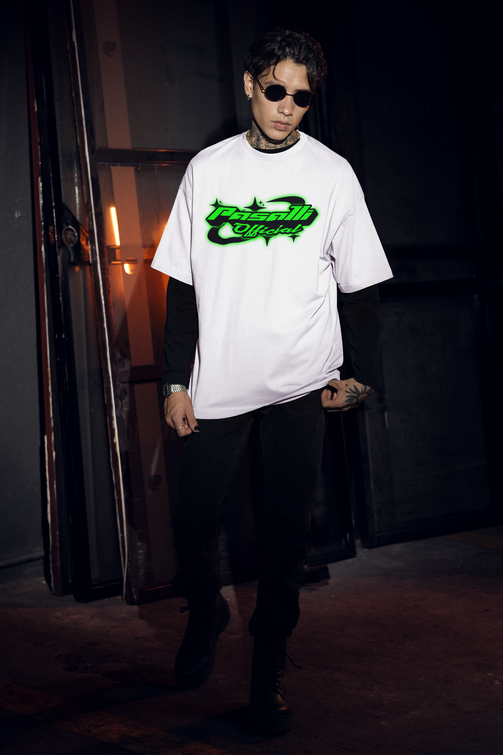 Pasalli Originals Blaster Organic Oversized T-Shirt - White