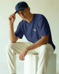 Heavy Oversized Organic T-Shirt - French Navy Shirtee