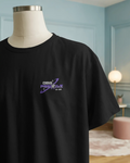 Premium Oversized Organic T-Shirt mit Stick - Black Pasalli